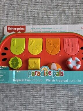 Fisher-Price Paradise Pals Tropical Fun Pop-Up Toy - Red/Yellow